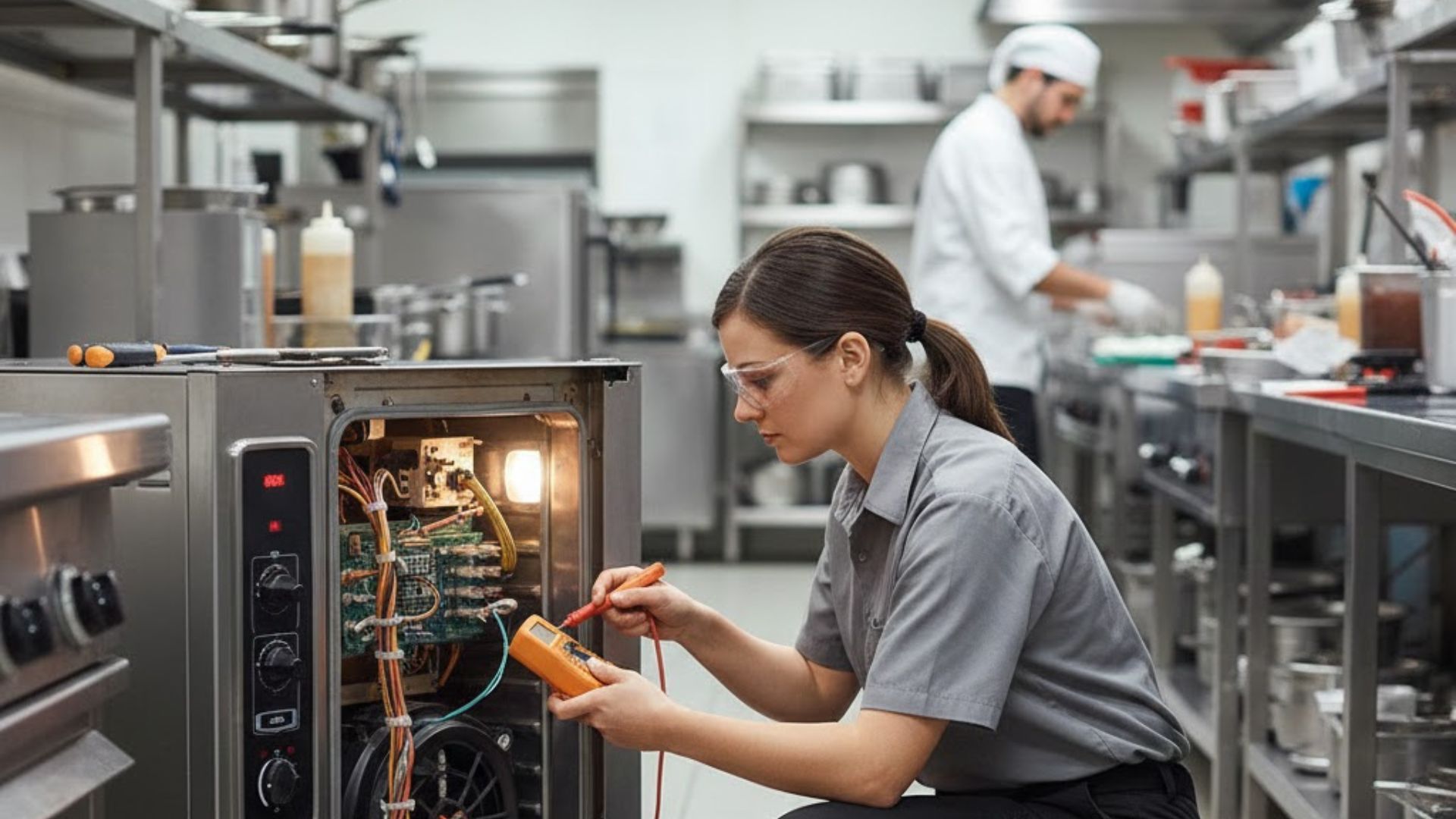 commercial kitchen appliance repair technician